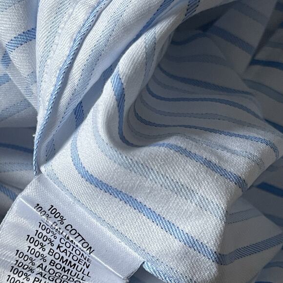 Burberry London Striped Button up Dress Shirt Size 16 | 41 Preppy Career Office - Picture 6 of 7